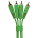 Cable UDG Ultimate Audio Cable Set 2RCA - 2RCA Straight 3m Green - img.1 Cable UDG Ultimate Audio Cable Set 2RCA - 2RCA Straight 3m Green - img.1