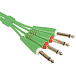 Cable UDG Ultimate Audio Cable Set 2Jack 6.3mm - 2Jack 6.3mm 1.5m Green - img.2 Cable UDG Ultimate Audio Cable Set 2Jack 6.3mm - 2Jack 6.3mm 1.5m Green - img.2