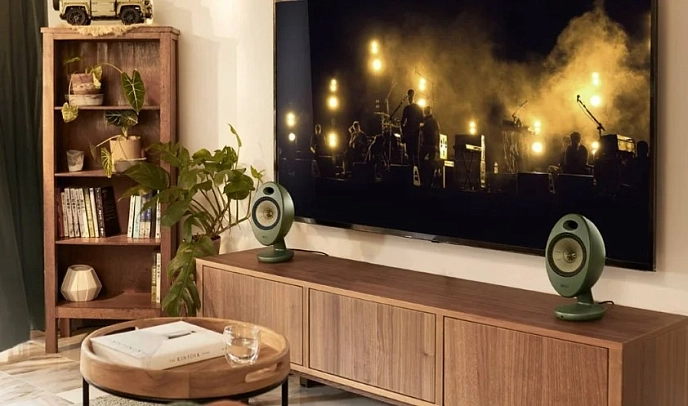 Bookshelf speakers KEF EGG DUO Green (pair) - img.5