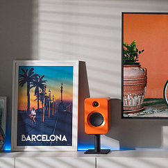 Bookshelf speakers Kanto Ren Matte Orange