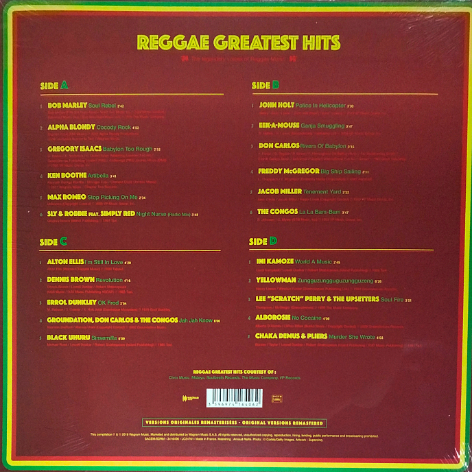 Vinyl Record Various Artists - Reggae Greatest Hits LP - img.1