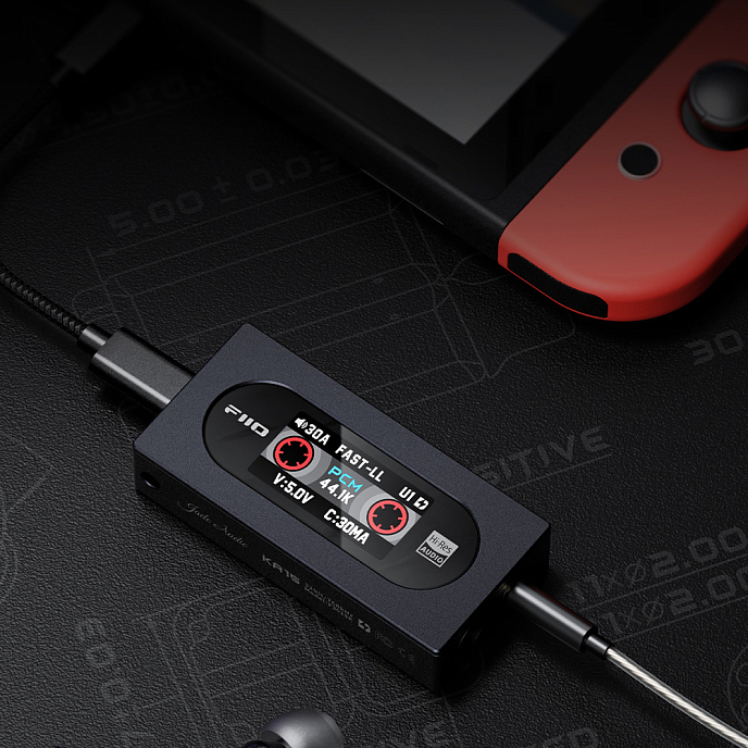 Headphone Amplifiers and DACs FiiO KA15 Blue - img.13