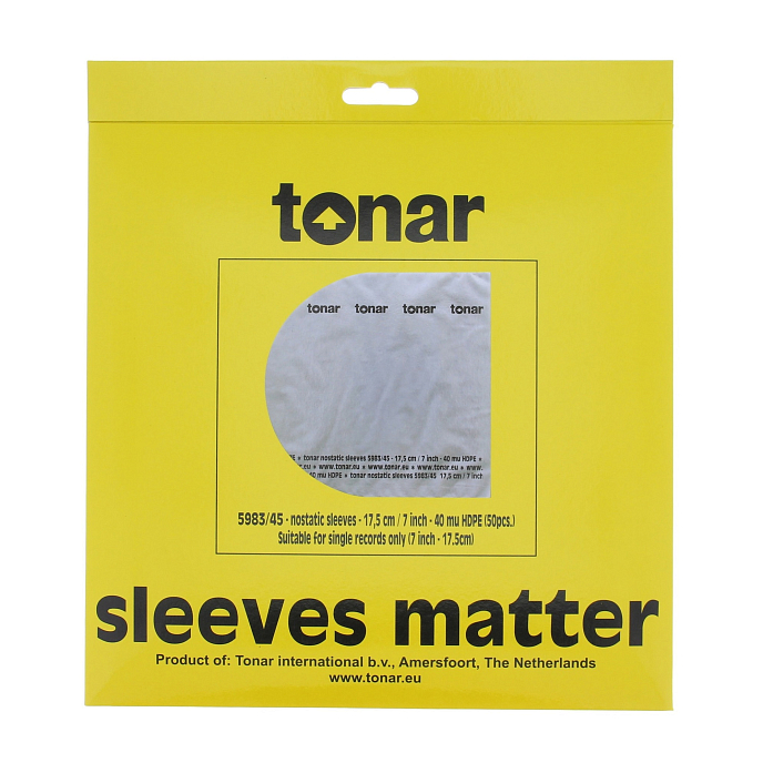 Vinyl Record outer sleeves Tonar 7 45 RPM OUTER SLEEVES - img.1