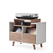 Hi-Fi Stand NorStone Oslo Vinyl 800 White/Light Oak - img.0