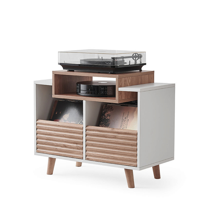 Hi-Fi Stand NorStone Oslo Vinyl 800 White/Light Oak - img.0