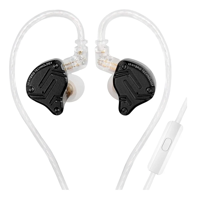 In-ear headphones KZ ZS10 Pro X with Mic Black - img.0