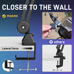 Microphone stand Maono BA37 Black