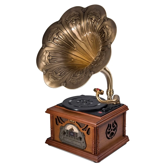 Turntable MJI Audio Gramophone Classic Bronze Horn Turntable - img.0