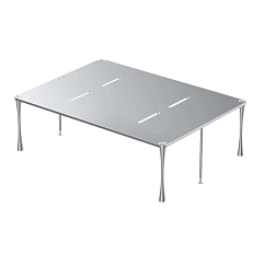 Headphone stand ddHiFi HS550 HiFi Rack Silver (2cm + 15cm + 16cm)