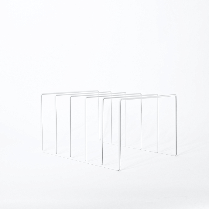 Vinyl record stand MJI Audio Vinyl Records Holder R25 White - img.2