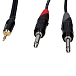 Cable ENOVA EC-A3-PSMPLM-5 Black 3.5мм - 2х6.3мм 5m - img.2