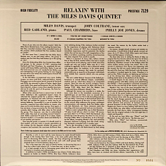 Vinyl Record The Miles Davis Quintet – Relaxin With The Miles Davis Quintet - LP