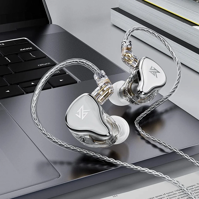 In-ear headphones KZ ZAS with Mic Silver - img.5