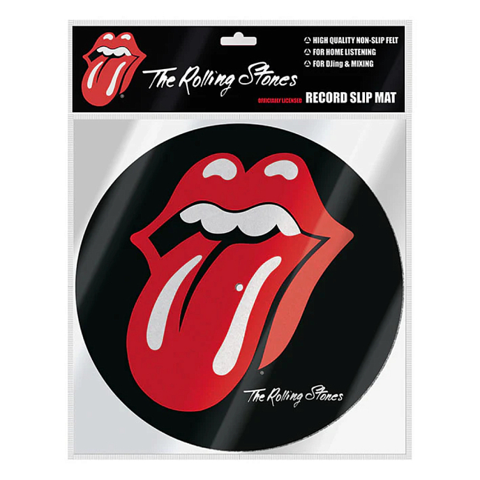 Vinyl Accessory Pyramid The Rolling Stones Tongue and Lips Logo (12 Slipmat) Black - img.1