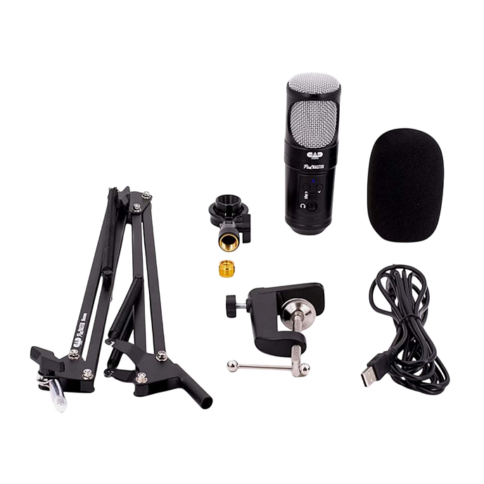 USB Microphone CAD PM1300 PodMaster SuperD USB Pro Black - img.4