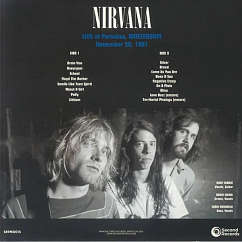Vinyl Record Nirvana – Live At Paradiso, Amsterdam - November 25, 1991 (coloured) LP