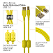 Cable UDG Ultimate Audio Cable USB-A - USB-B 1m Angled Yellow - img.6