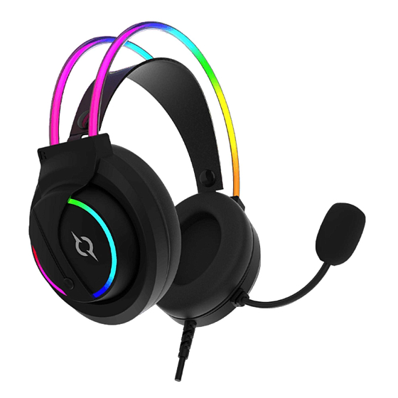 Gaming headset AQIRYS Cygnus 7.1 RGB USB Black - img.0