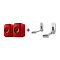 KEF LSX II Lava Red + KEF B1 Wall Bracket Silver
