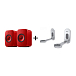 Kit KEF LSX II Lava Red + KEF B1 Wall Bracket Silver - img.0
