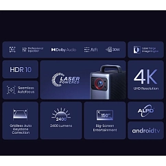 Projector Anker Nebula Cosmos Laser 4K Black