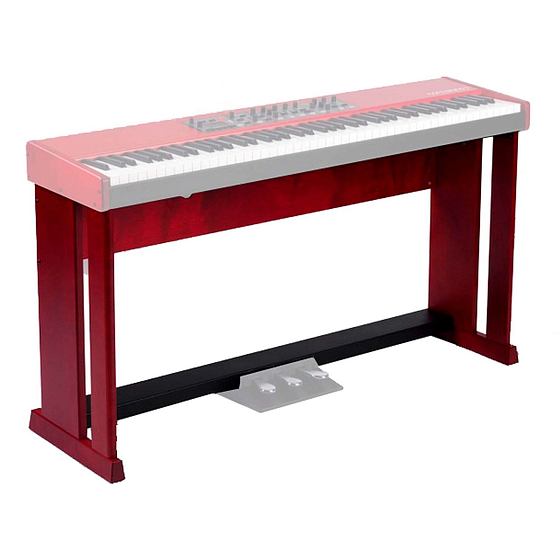 Stand Clavia Nord Wood Keyboard Stand for 88 Keys Red - img.0