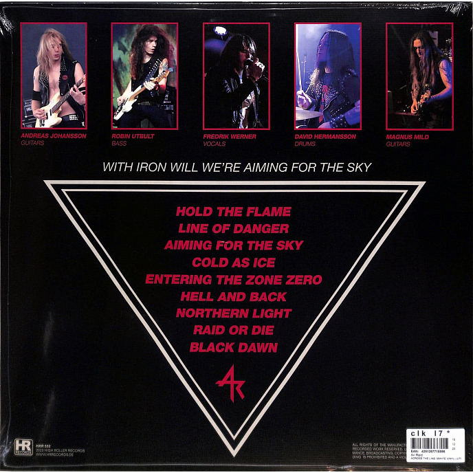 Vinyl Record Air Raid - Across the Line LP - img.1