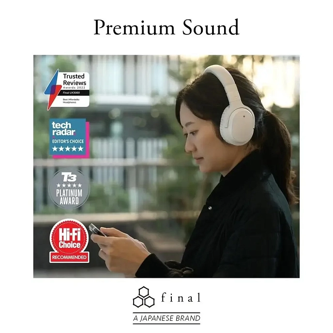 Wireless Headphones Final Audio UX3000 White - img.10