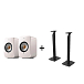 Kit KEF LSX II Mineral White + KEF S1 Floor Stand Black - img.0 Kit KEF LSX II Mineral White + KEF S1 Floor Stand Black - img.0