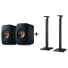 Kit KEF LSX II Carbon Black + KEF S1 Floor Stand Grey - img.0