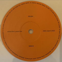 Vinyl Record Fred again.. – Actual Life 2 Piano Live 20th March 2022 (Magnolia) (RSD) LP