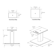 Speaker stand Kanto SP6HD White