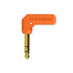 Adapter DJTT Chroma Jacks Adapter Angled jack 3.5mm (f) - jack 6.3mm (m) Neon Orange