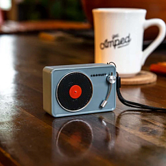 Portable speaker Crosley Mini Turntable Bluetooth Speaker Tourmaline Grey