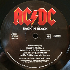 Vinyl Record AC/DC - Back In Black LP