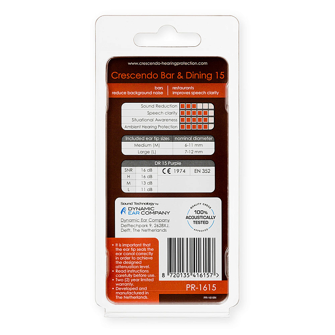 Earplugs Crescendo Bar & Dining 15 - img.1