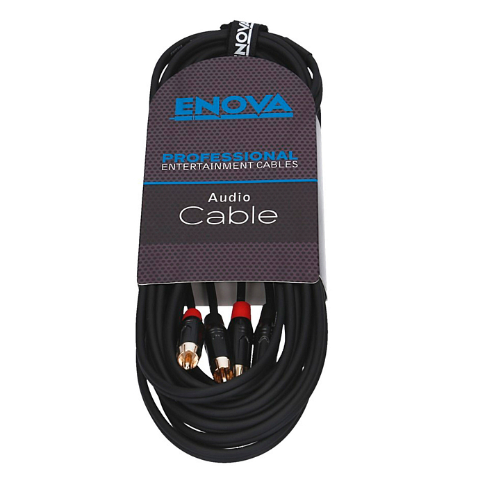 Cable ENOVA EC-A3-CLMM-1 Black 2RCA - 2RCA 1m - img.2