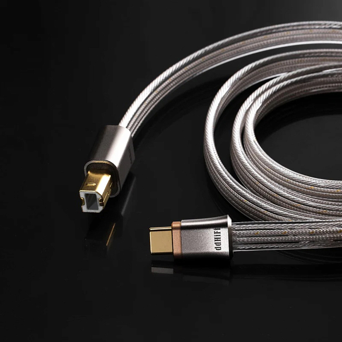 Cable ddHiFi TC19BC silver USB-C - USB-B 95cm - img.5