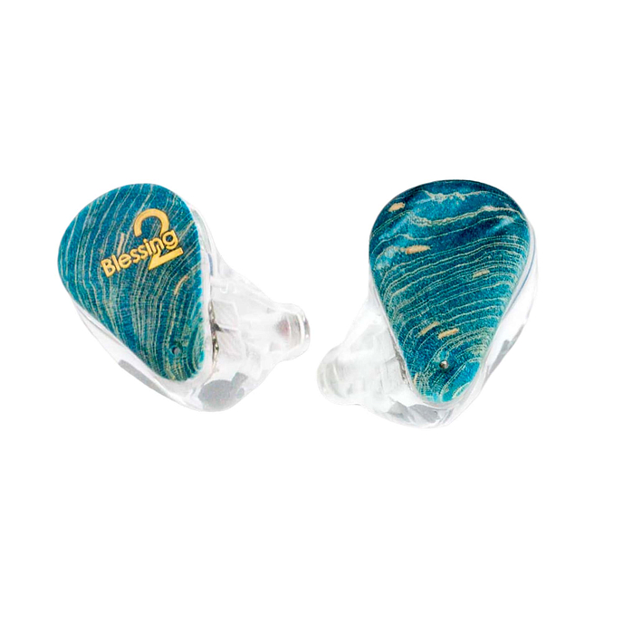 In-ear headphones MoonDrop Blessing 2 wooden edition blue - img.0
