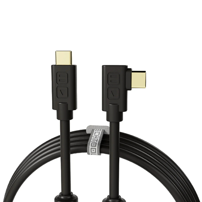 Cable DJTT Chroma Cables USB-C - USB-C Angled Black 1m - img.0