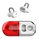Wireless Headphones MoonDrop Pill Red - img.0