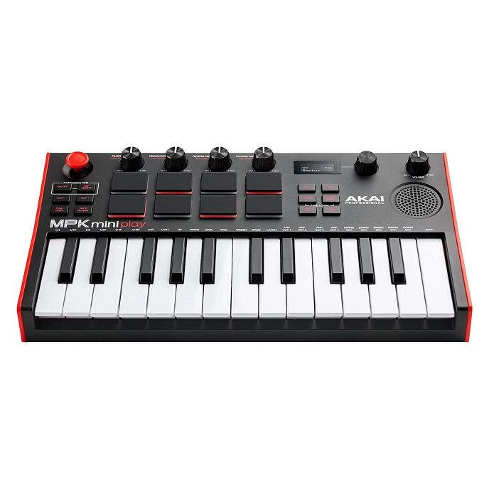 MIDI Keyboard Akai Professional MPK Mini Play MK3 Black Red - img.0