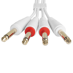 Cable UDG Ultimate Audio Cable Set 2Jack 6.3mm - 2Jack 6.3mm Straight 1.5m White