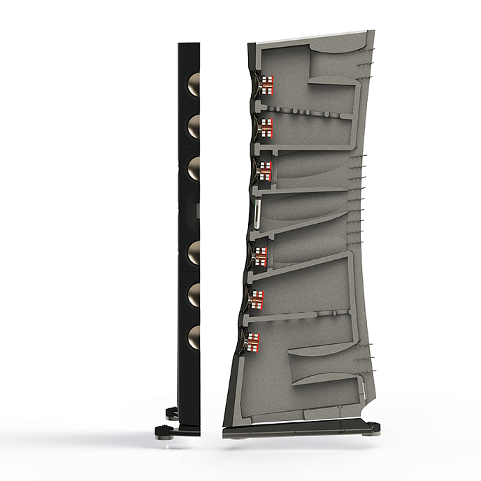 Floorstanding Speakers Borresen M6 Black Piano Lacquer - img.1