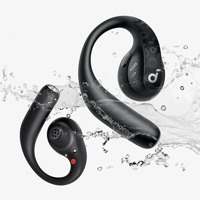 On-ear headphones Anker AeroFit Pro Black - img.6