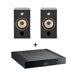 Kit Focal Aria Evo X N1 Black High Gloss (Pair) + Naim CI-UNITI 102 Black
