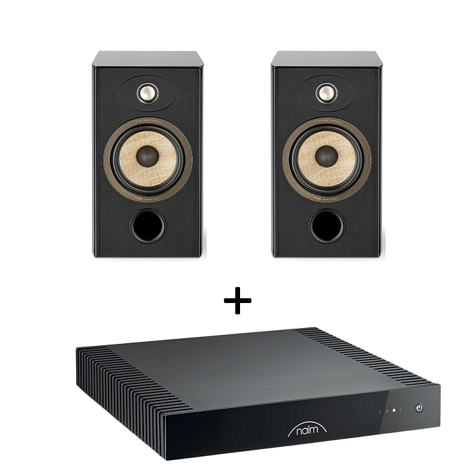 Kit Focal Aria Evo X N1 Black High Gloss (Pair) + Naim CI-UNITI 102 Black - img.0