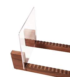 Vinyl record stand MJI Audio Vinyl Record Candlenut Holder With Acrylic