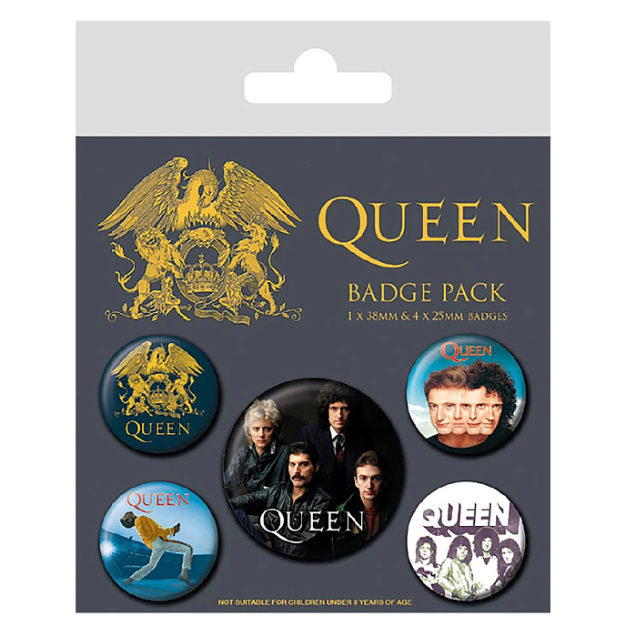 Souvenir Pyramid Queen Pin Badge Pack - img.0