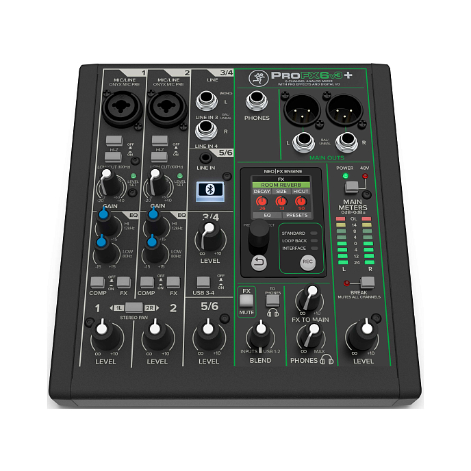Mixing console Mackie ProFX6v3+ Black - img.1